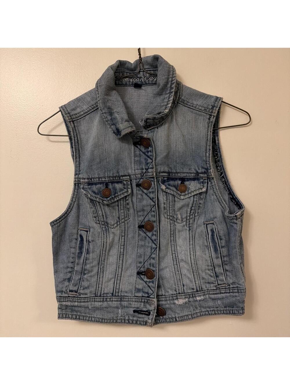 Kids Jean American Eagle Vest Small